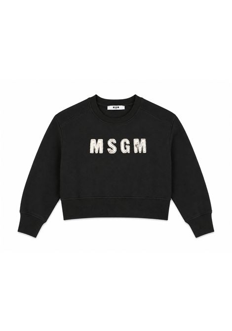 Felpa con logo applicato MSGM KIDS | F6MSJGSW068110